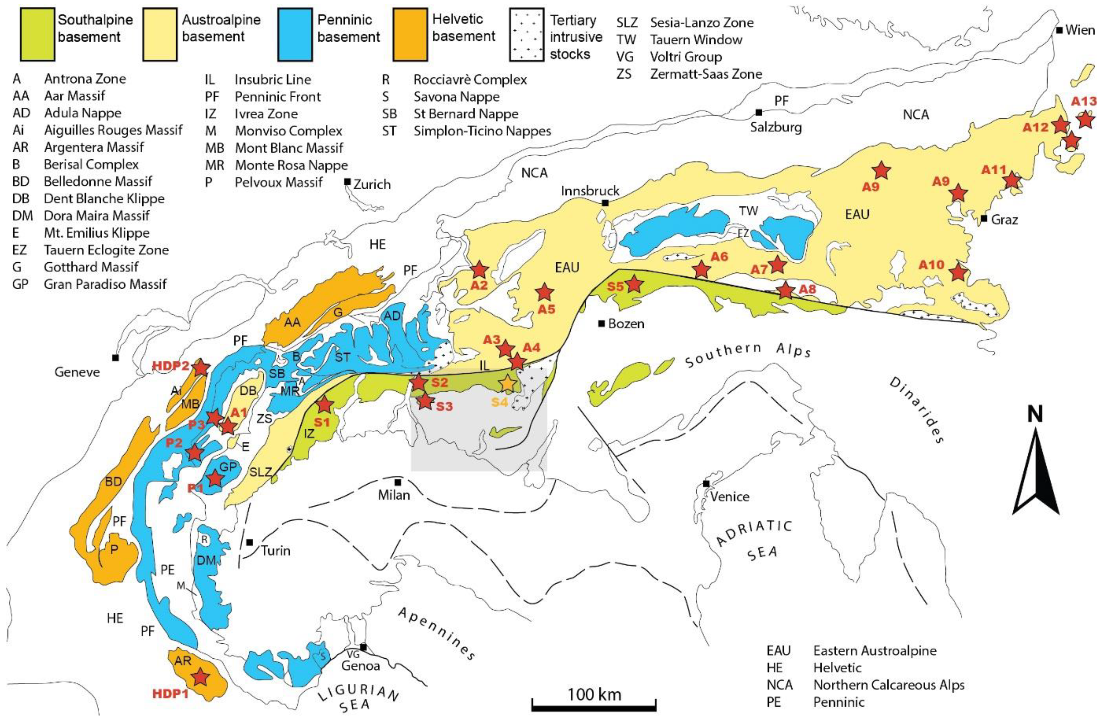 Cld-St-And-Bearing Assemblages in the Central Southalpine