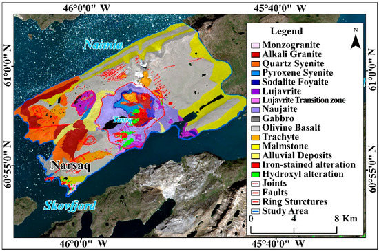 Mindat Map Identification of Radioactive Mineralized Lithology and Mineral ...
