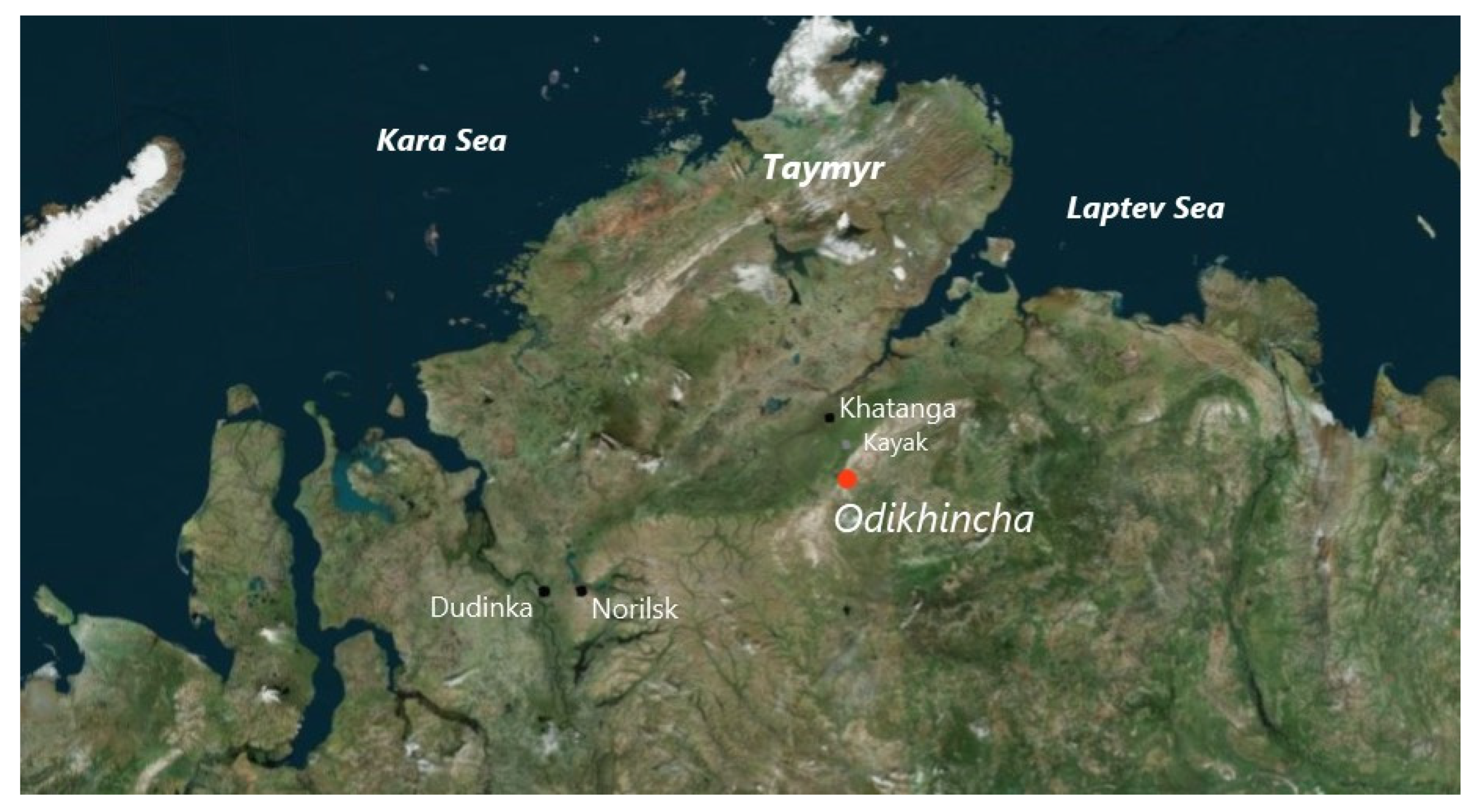 Taymyr Peninsula Map