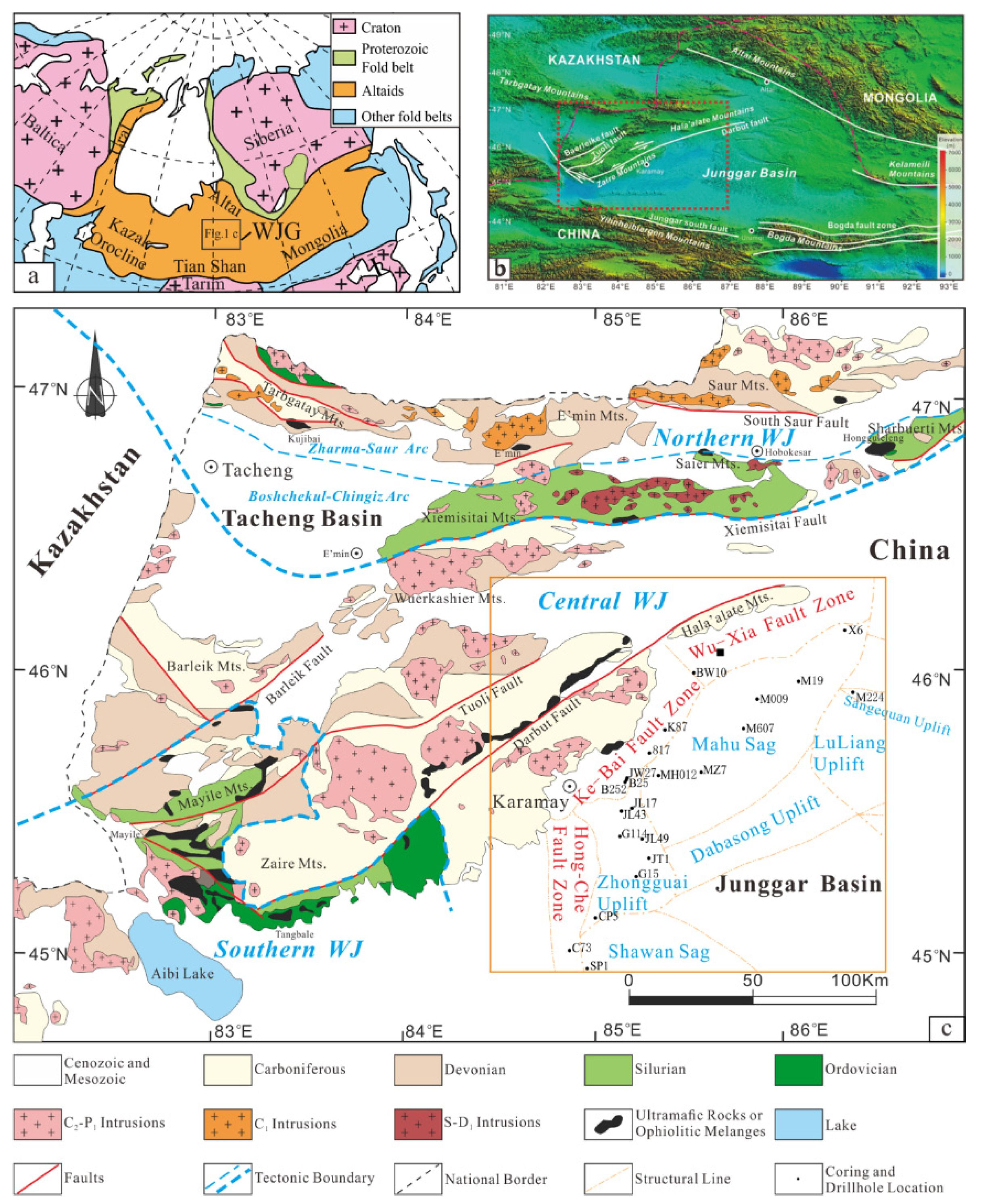 junggar basin map