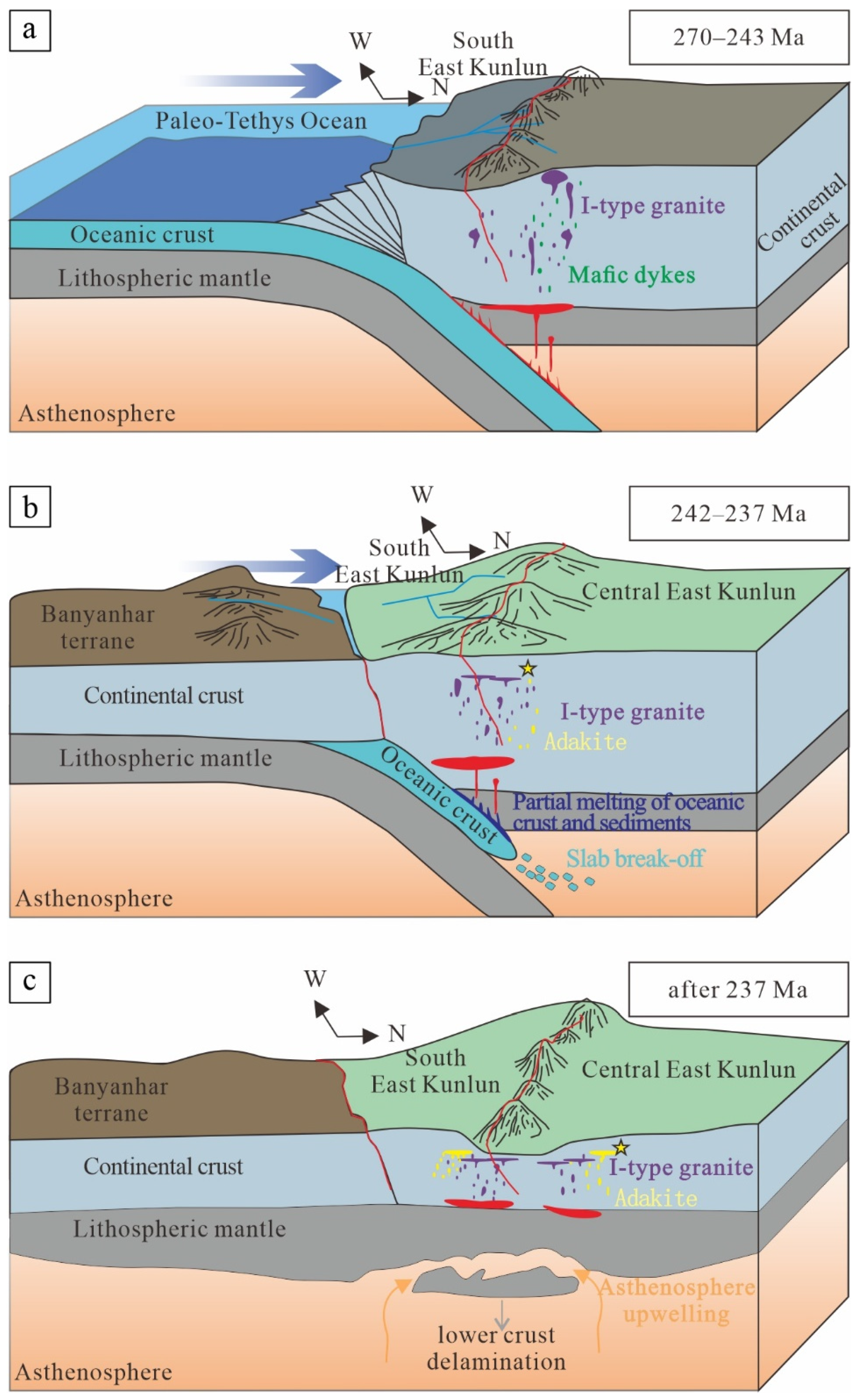 Petrogenesis of Middle Triassic Adakite-like Intrusions in