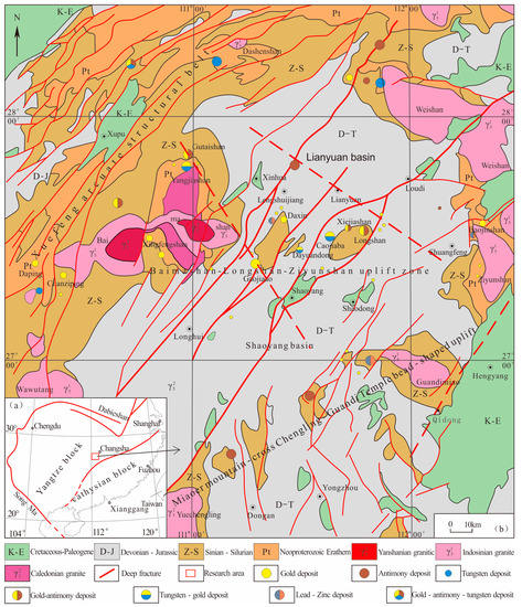 Tungsten–Gold Metallogenetic Potential of the Ziyunshan