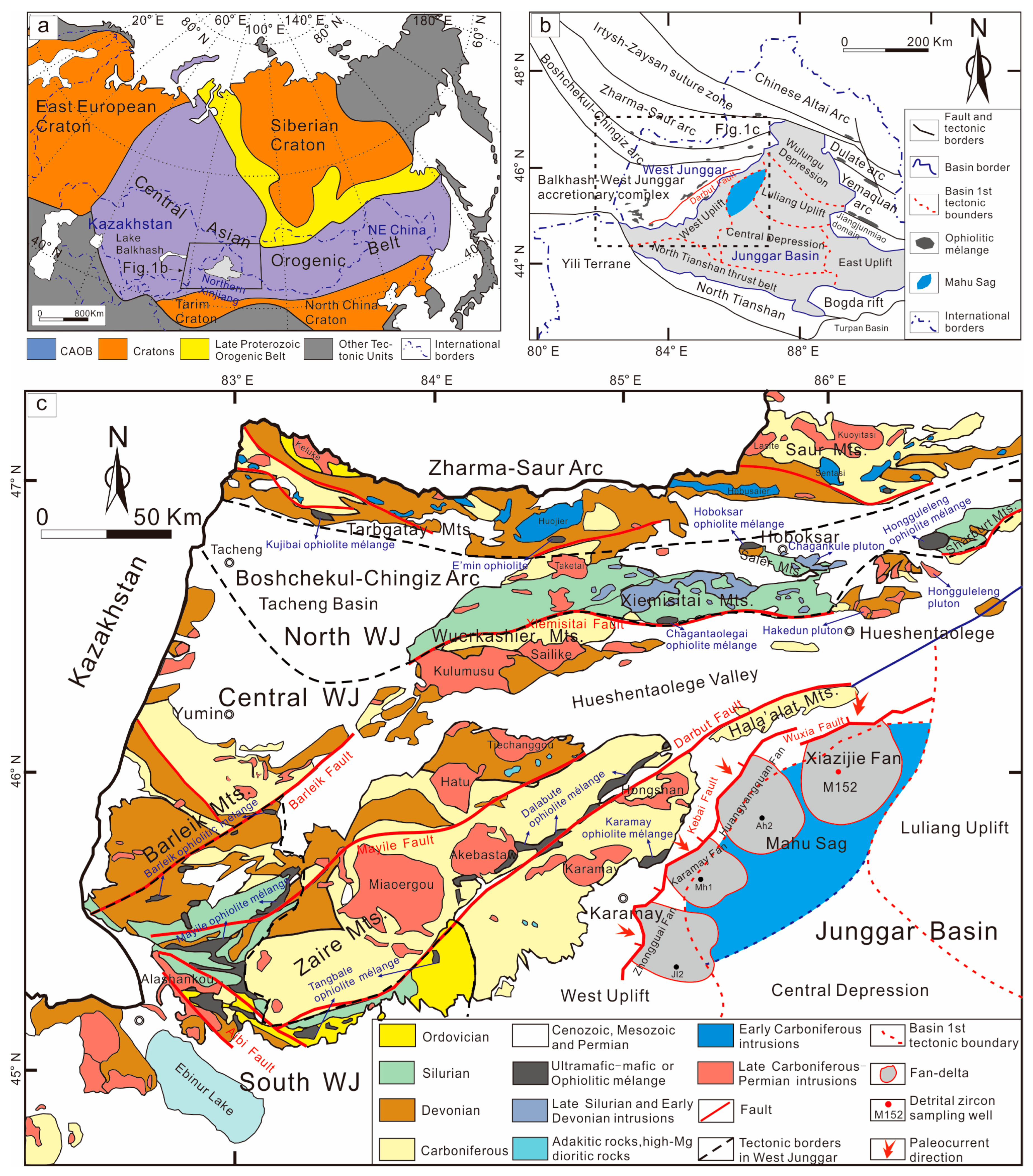 junggar basin map