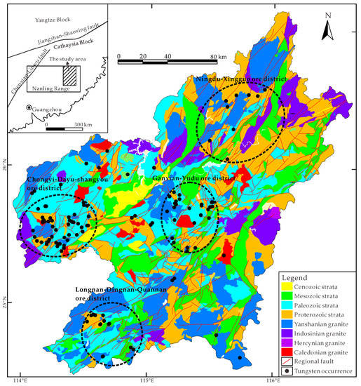Minerals Free FullText Prospectivity Mapping of Tungsten