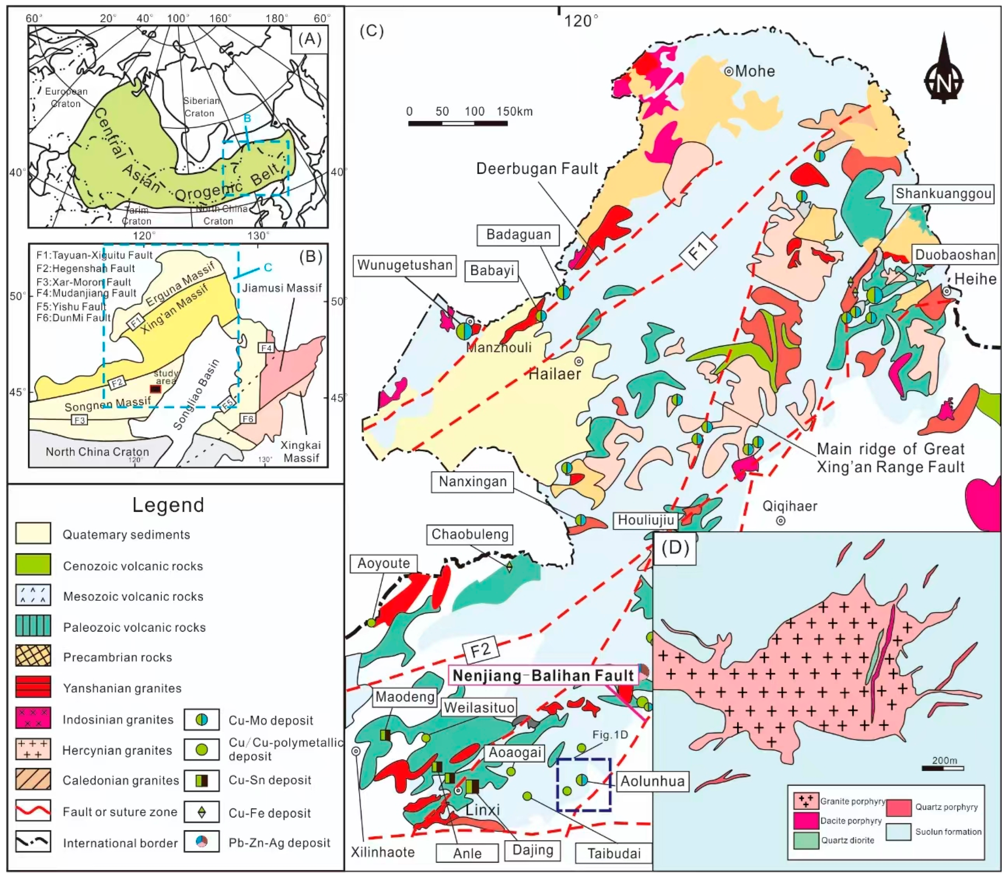 Zircon U-Pb and Whole-Rock Geochemistry of the Aolunhua Mo