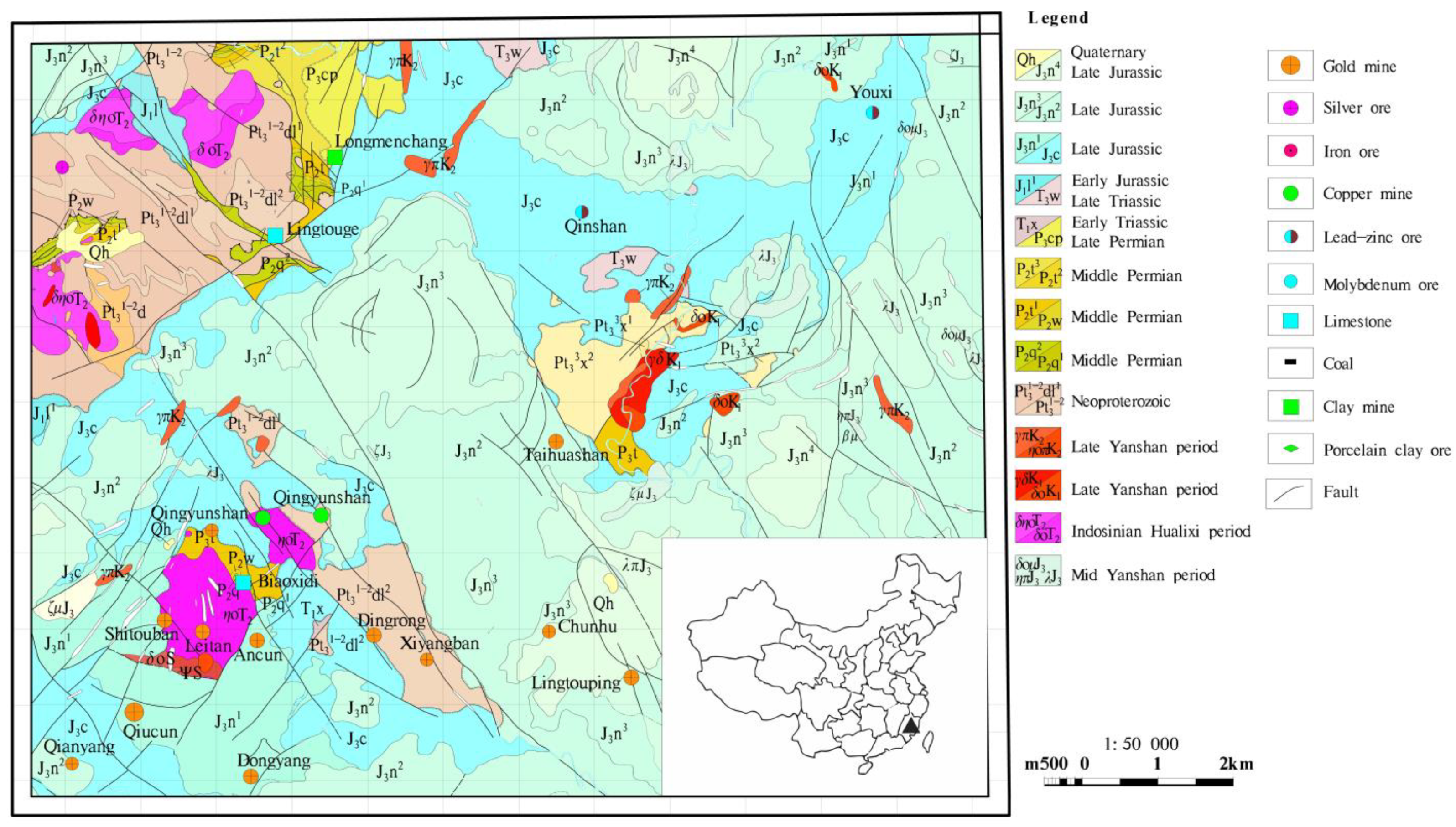 Deep Geological Structure Analysis of the Dongyang Area