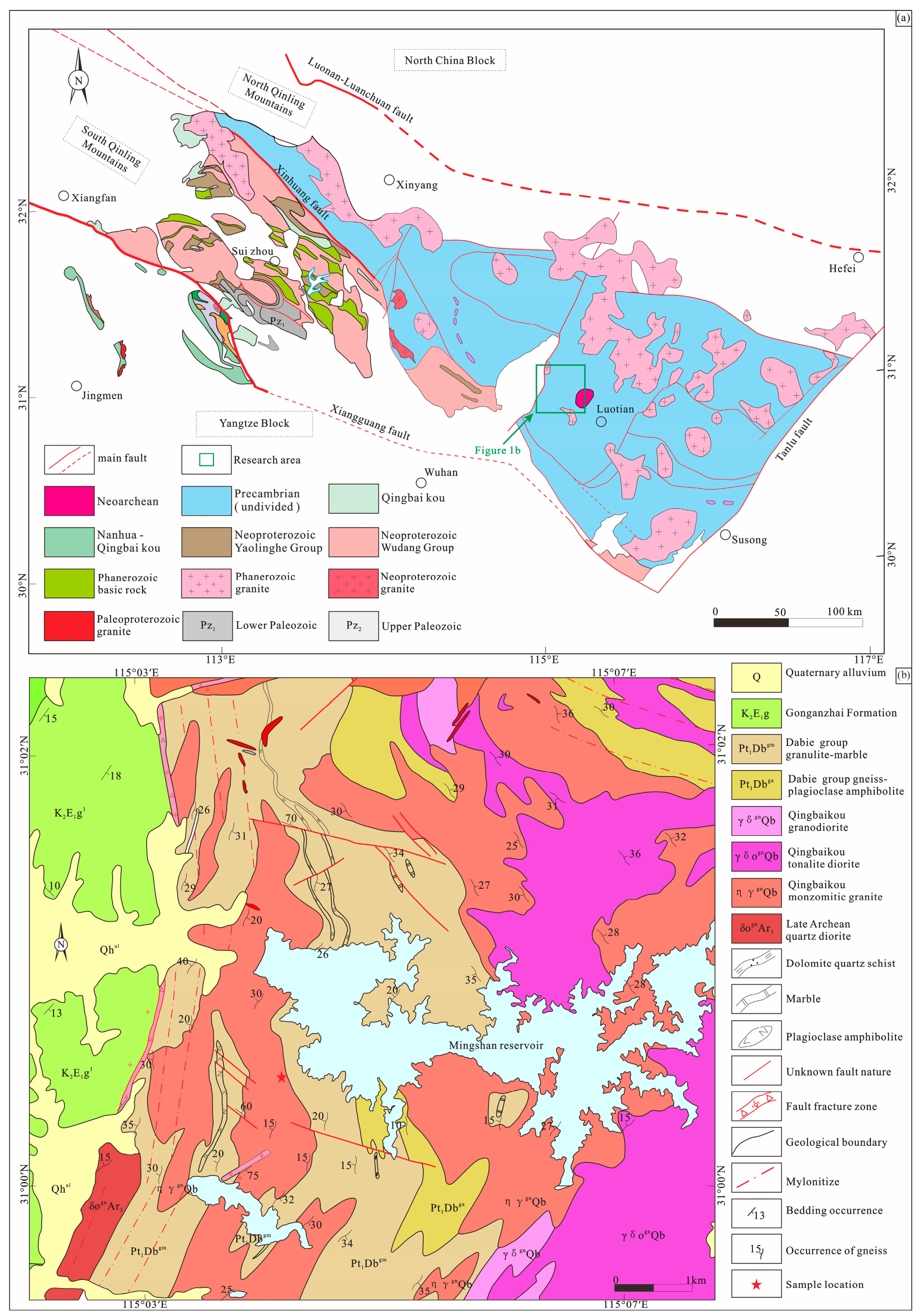 Discovery and Geological Significance of Neoproterozoic Bimodal Intrusive  Rocks in the Dabie Orogen, China