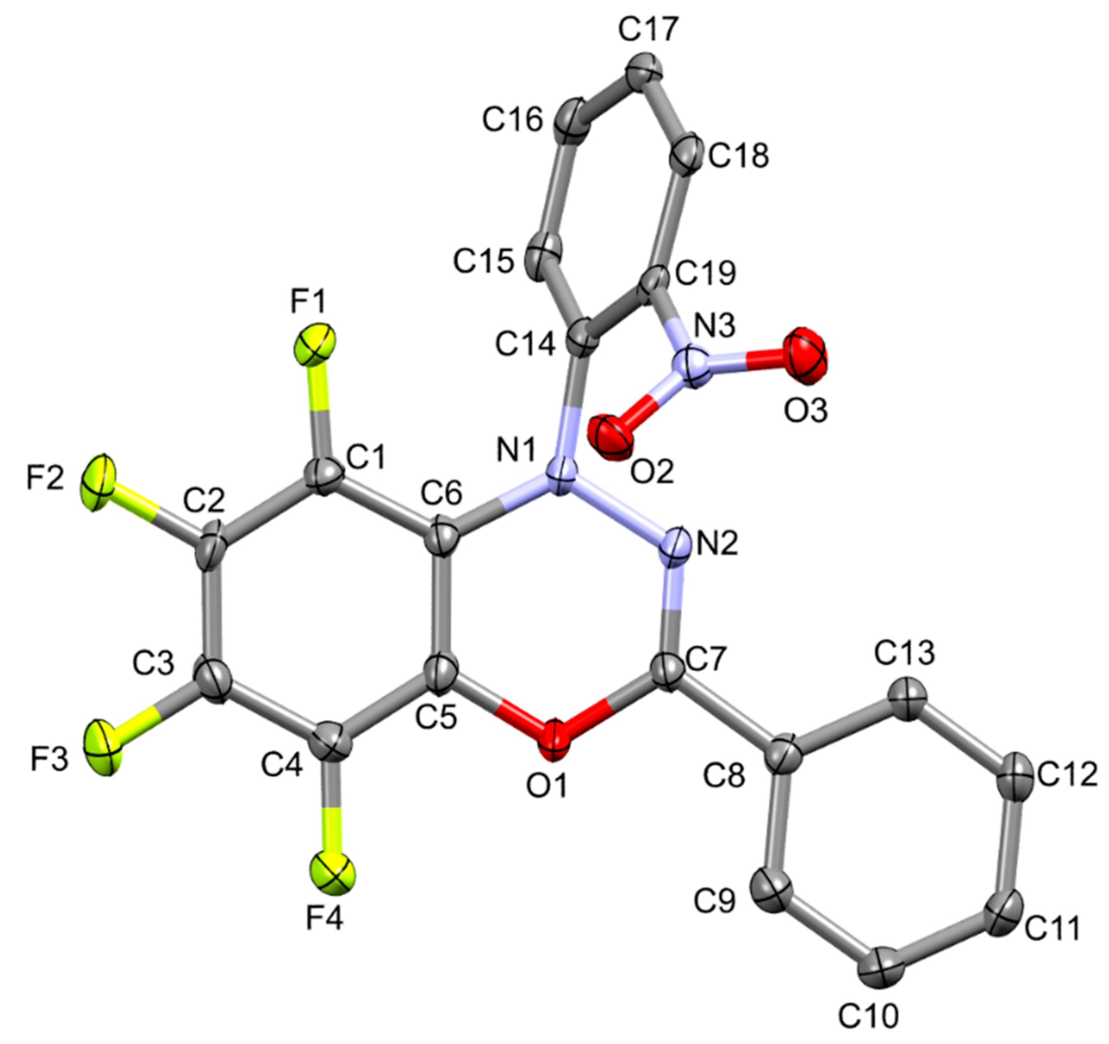 Molbank Free Full Text 5 6 7 8 Tetrafluoro 1 2 Nitrophenyl 3 Phenyl 1h Benzo E 1 3 4 Oxadiazine