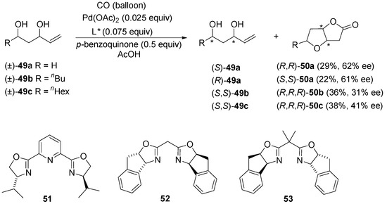 Molecules Free Full Text Asymmetric Palladium Catalysed Intramolecular Wacker Type Cyclisations Of Unsaturated Alcohols And Amino Alcohols Html