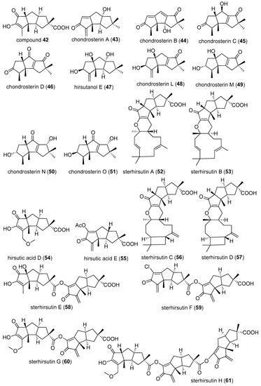 Linear Triquinane Sesquiterpenoids: Their Isolation
