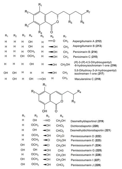 Molecules Free Full Text Naturally Occurring Isocoumarins Derivatives From Endophytic Fungi Sources Isolation Structural Characterization Biosynthesis And Biological Activities Html