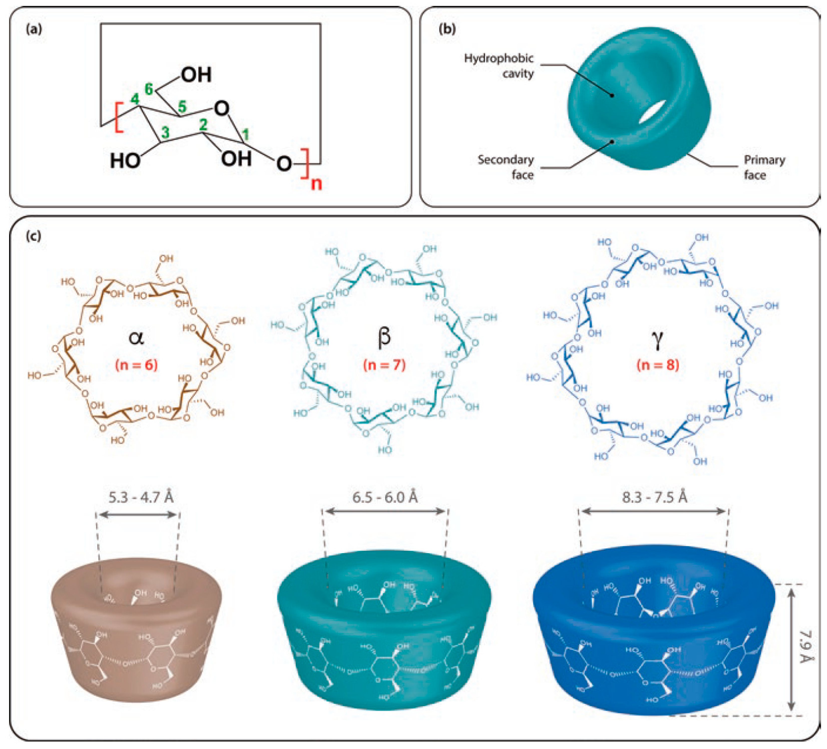 Molecules Free Full Text Noncovalent Complexes Of Cyclodextrin With Small Organic Molecules Applications And Insights Into Host Guest Interactions In The Gas Phase And Condensed Phase Html