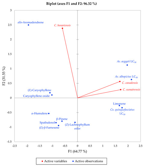 Molecules Free Full Text Essential Oil Compositions Of Three Invasive Conyza Species Collected In Vietnam And Their Larvicidal Activities Against Aedes Aegypti Aedes Albopictus And Culex Quinquefasciatus Html