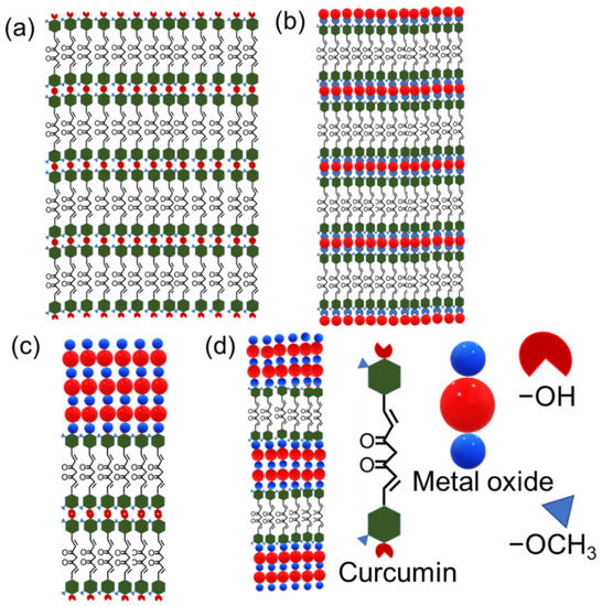 Photoactive Thin-Film Structures of Curcumin, TiO2 and ZnO