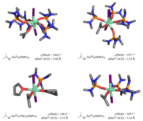 Samarium Diiodide Acting on Acetone—Modeling Single Electron Samarium Diiodide Acting on Acetone—Modeling Single Electron