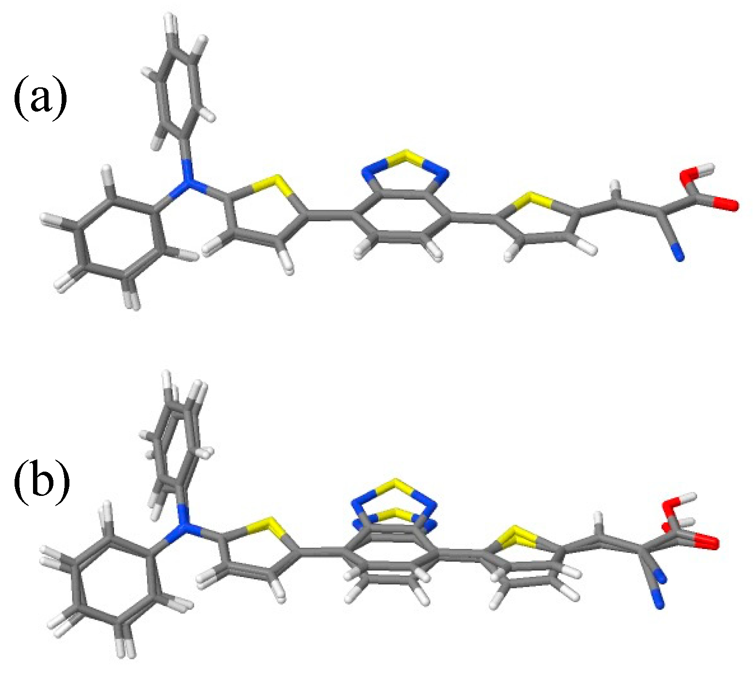Efficient D-π-π-A-Type Dye Sensitizer Based on a