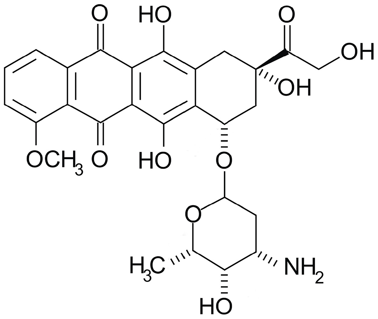 doxorubicin-structure