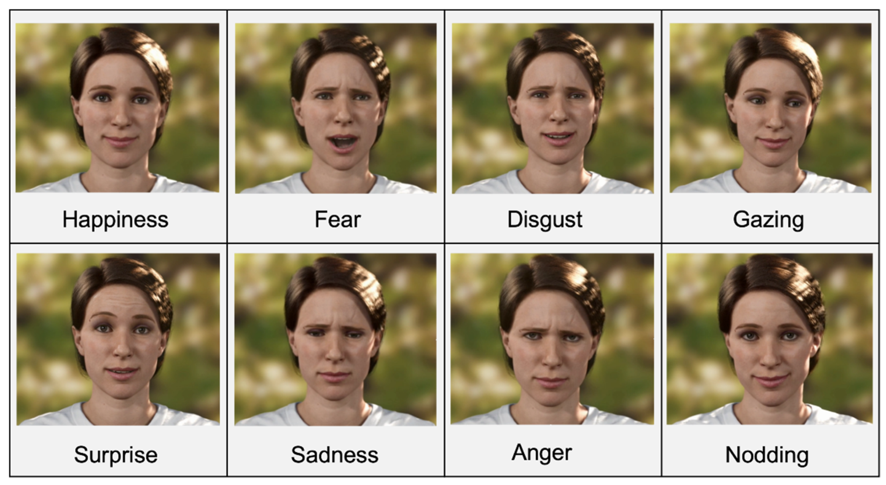 The 6 basic emotions of Ekman