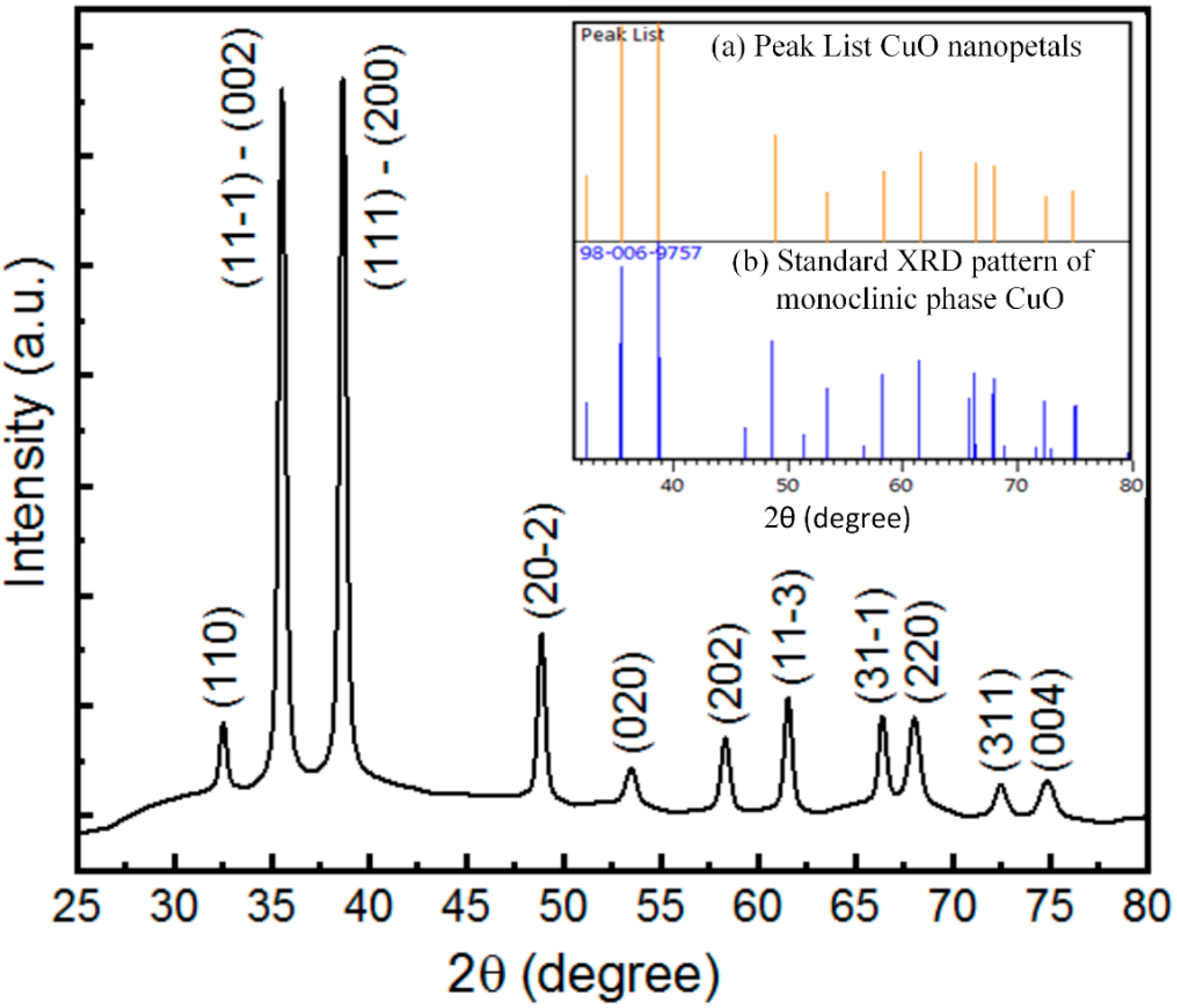 Nanomaterials | Free Full-Text | Surface Study of CuO Nanopetals by ...