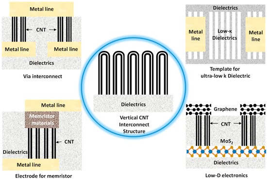 Synthesis of Vertical Carbon Nanotube Interconnect Structures
