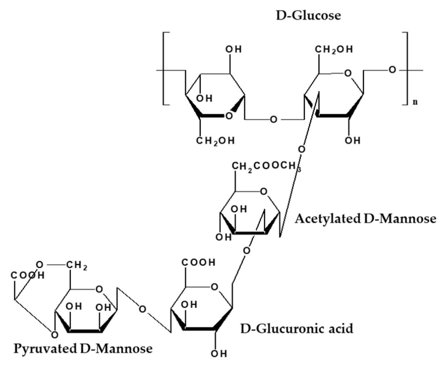 Xanthan Gum Structure