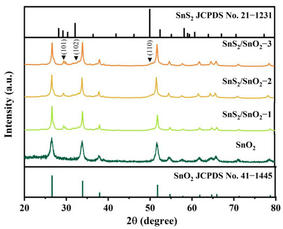 In Situ Fabrication of SnS2/SnO2 Heterostructures for