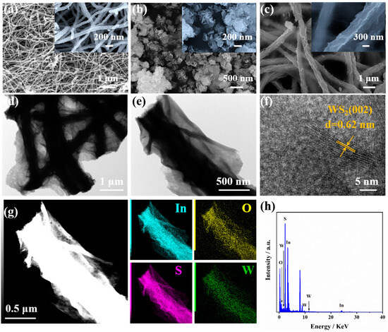 Hierarchical Heterojunctions of Metal Sulfide WS2 Nanosheets