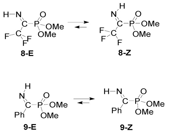 Organics Free Full Text Z E Isomerism In A Series Of Substituted Iminophosphonates Quantum Chemical Research Html