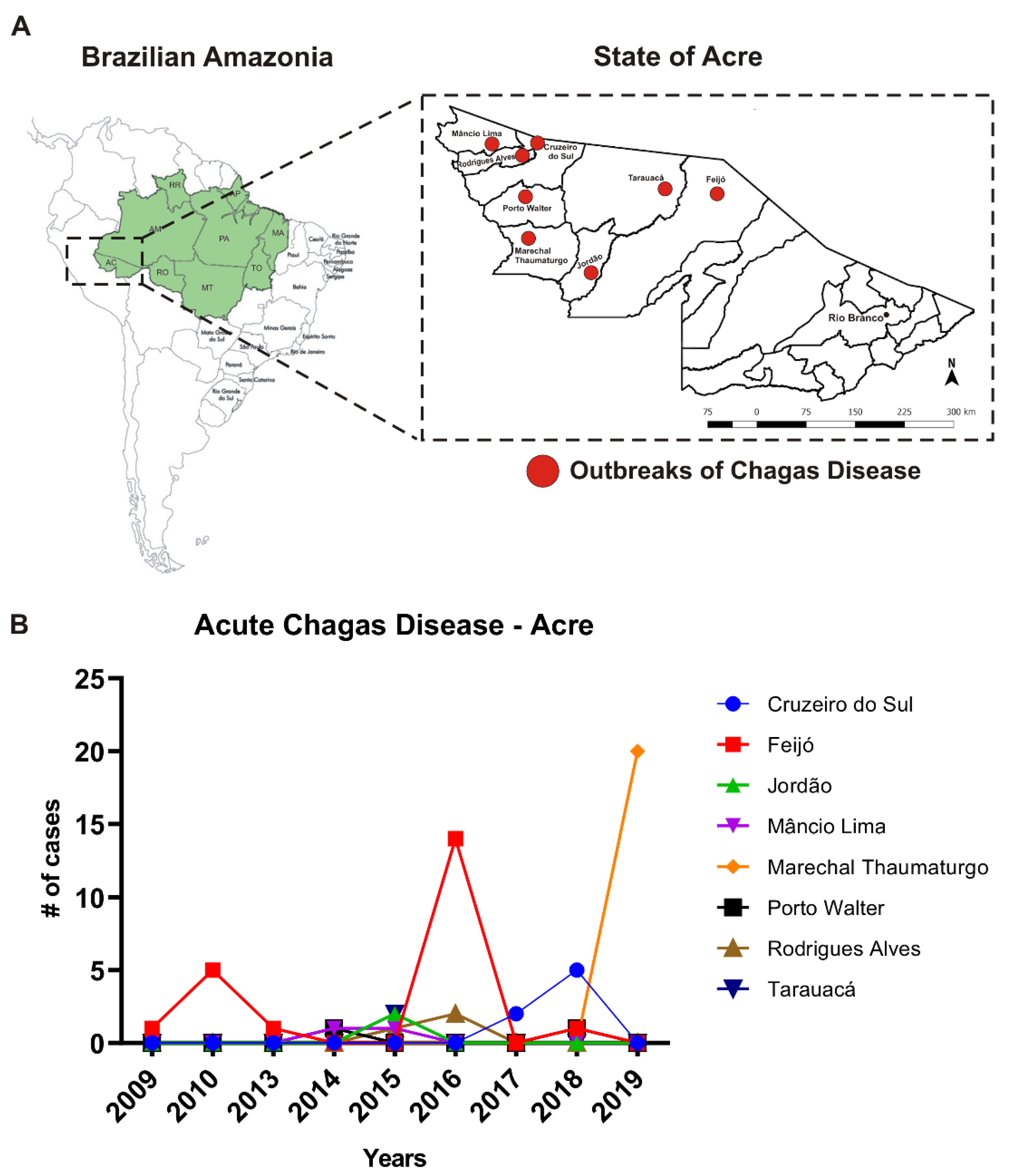 Parasitologia Free Full-Text Trypanosoma cruzi and Trypanosoma rangeli in Acre, Brazilian Amazonia Coinfection and Notable Genetic Diversity in an Outbreak of Orally Acquired Acute Chagas Disease in a Forest Community,