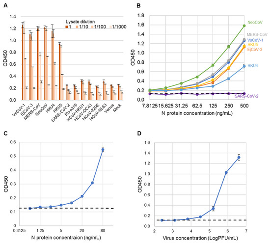 Establishment of a Sandwich ELISA for Detection of Pan-Merbecoviruses