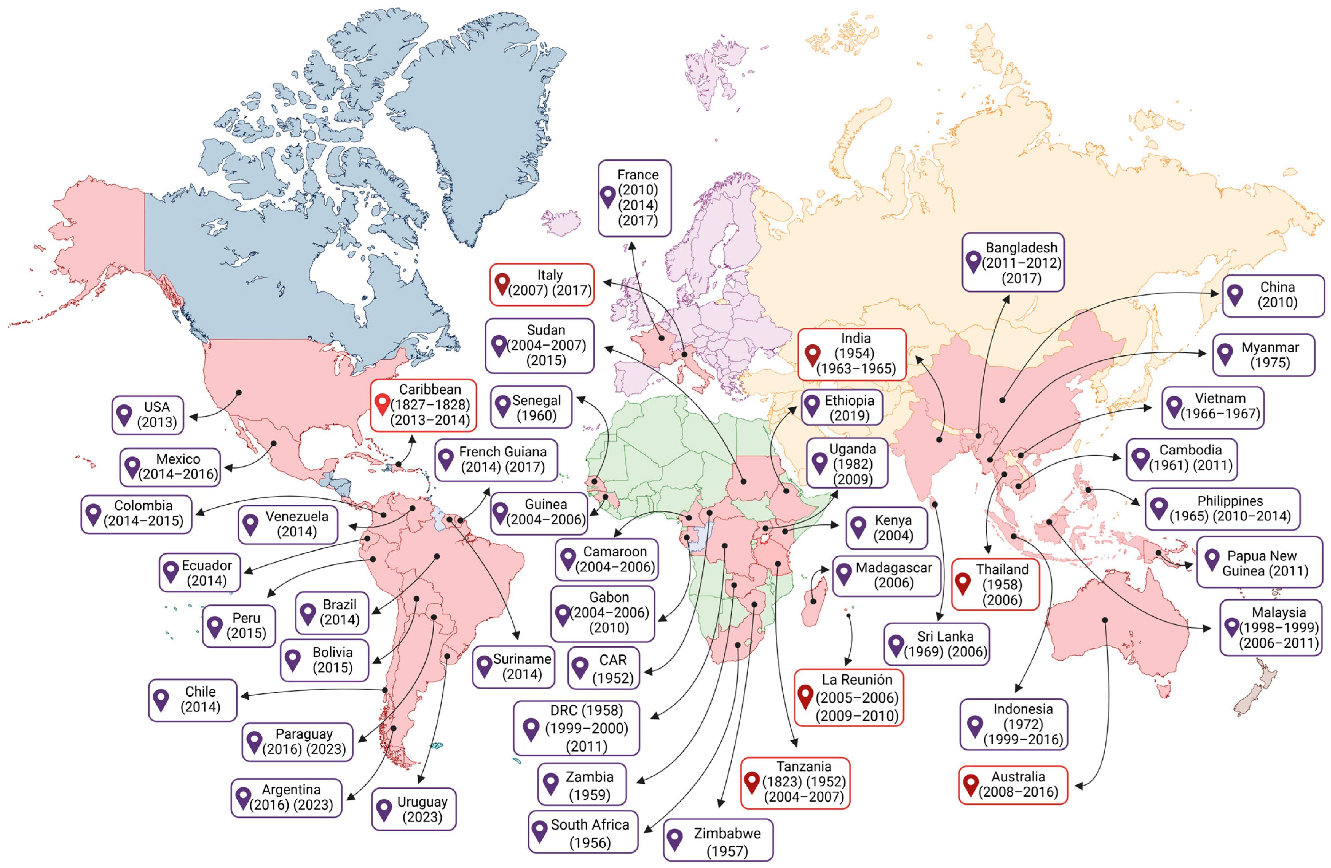 A Review of the Biology of Chikungunya Virus Highlighting the ...