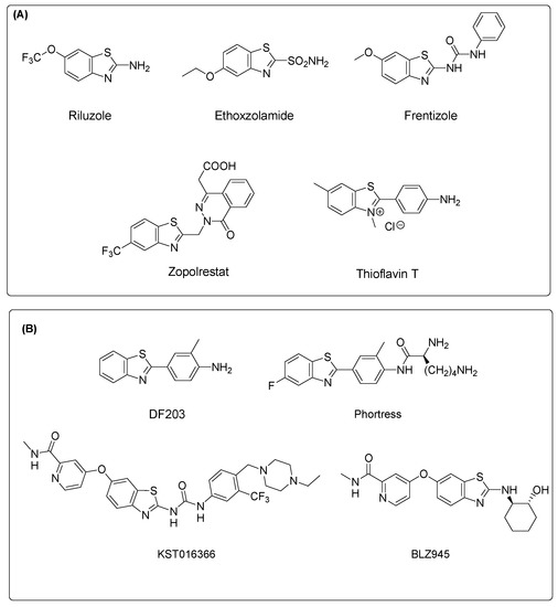 Pharmaceuticals Free FullText Benzothiazole Derivatives Endowed