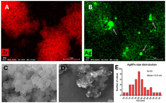 Silver Nanoparticles Decorated UiO-66-NH2 Metal-Organic Framework