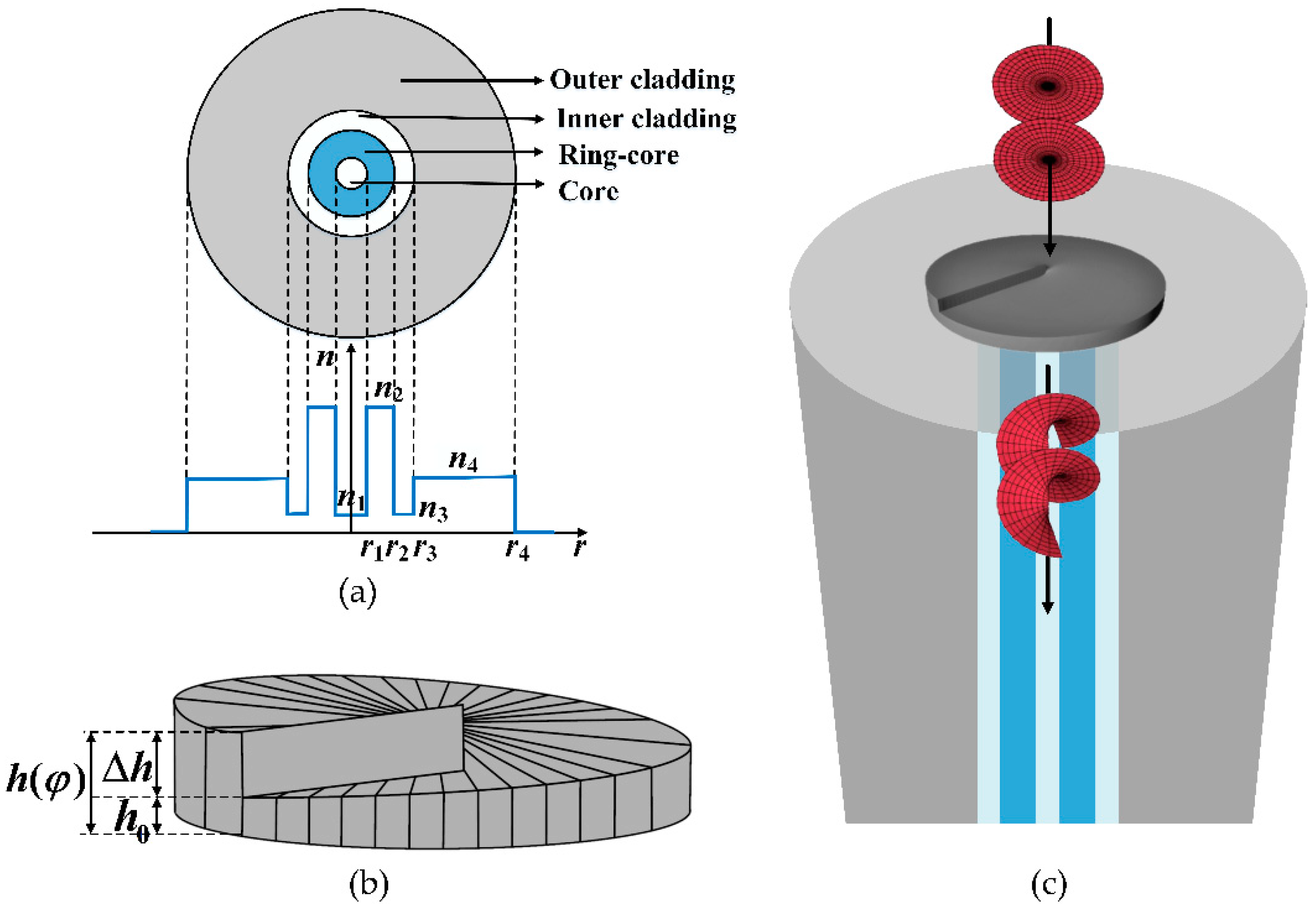 Photonics | Free Full-Text | Generation, Transmission, and Amplification of  OAM Modes in the PbSe-Doped Ring-Core Fiber Carrying 3D Printed Spiral  Phase Plate