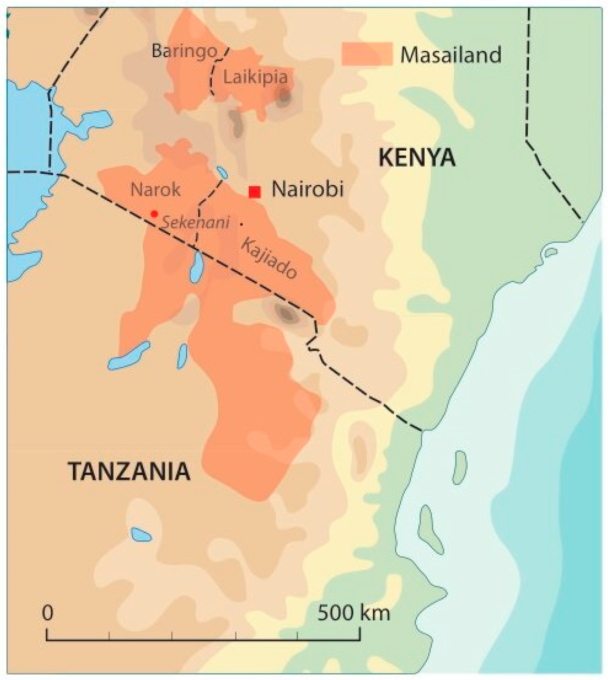 Maasai People Map