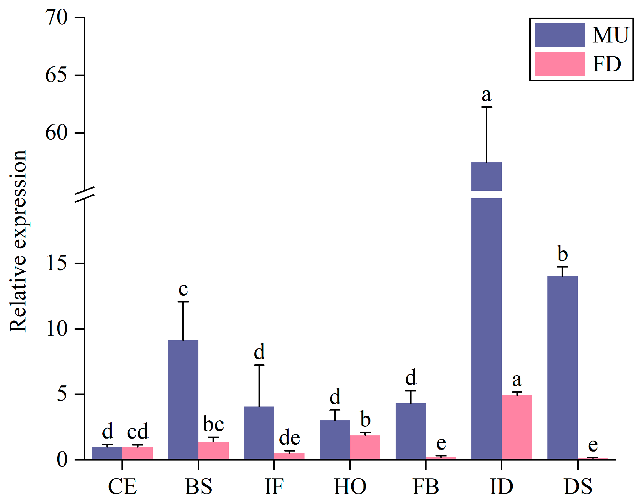 Functional Characterization of PoEP1 in Regulating the