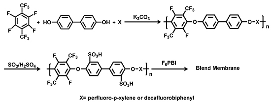 Polymers Free Full Text Perfluoro P Xylene As A New Unique Monomer For Highly Stable Arylene Main Chain Ionomers Applicable To Low T And High T Fuel Cell Membranes Html