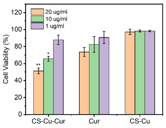 Scalable Manufacture of Curcumin-Loaded Chitosan Nanocomplex