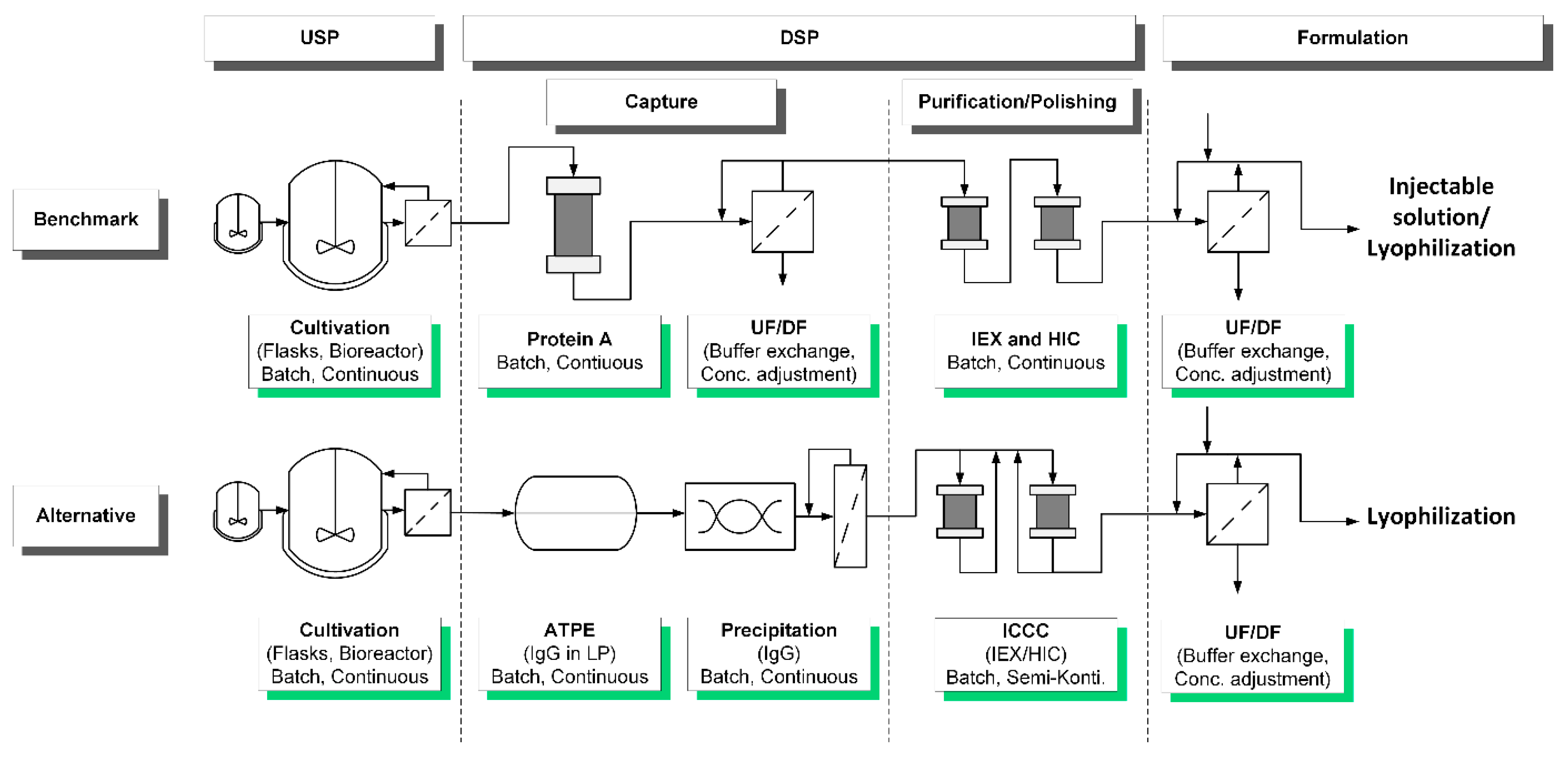 Upstream Processing Flow Chart