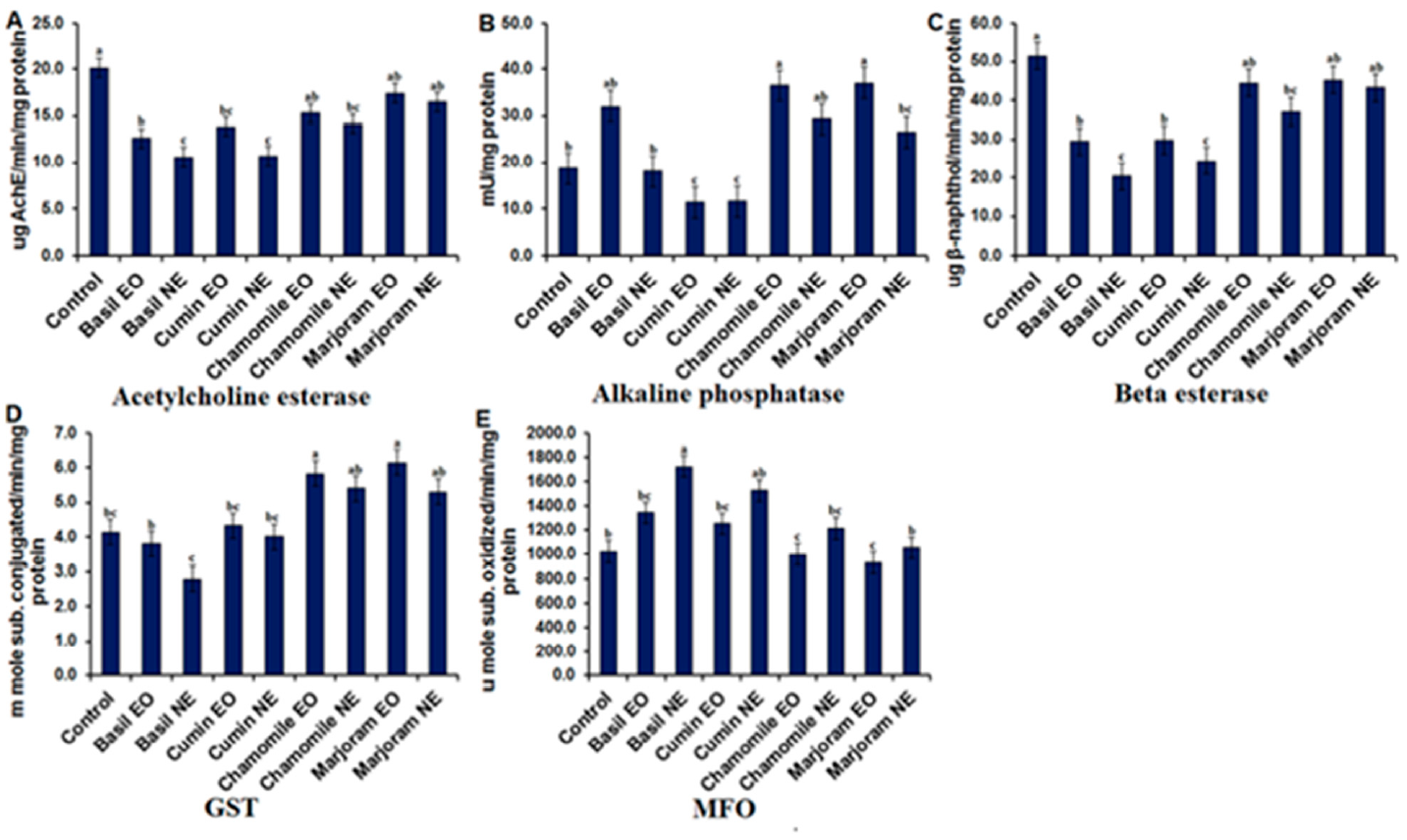 Processes Free Full Text Toxicity Of Essential Oils Nanoemulsion Against Aphis Craccivora And Their Inhibitory Activity On Insect Enzymes Html