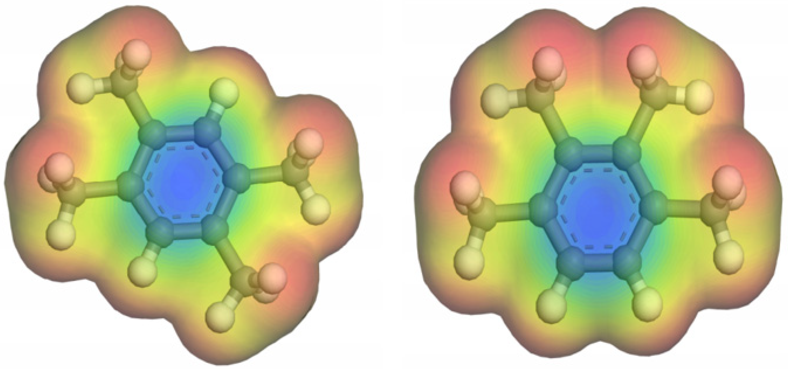 The Adsorption of Durene and Prehnitene on Metal–Organic