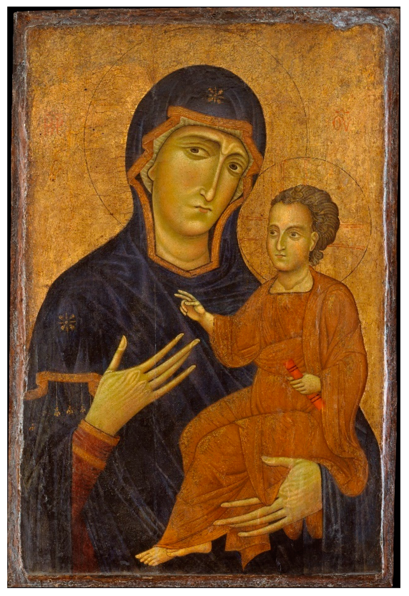 Lettera m sulla mano