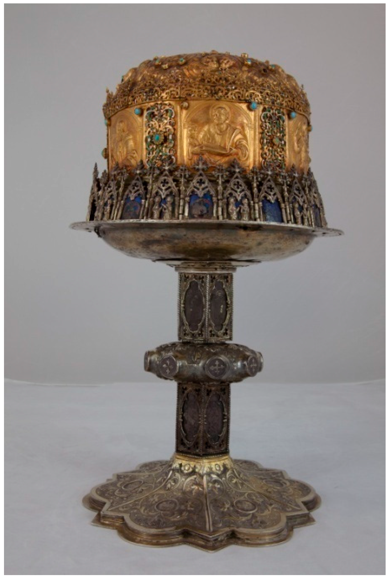 Set of 6 Enchanted Forest Battery Operated Brass Plated Candle Lamp