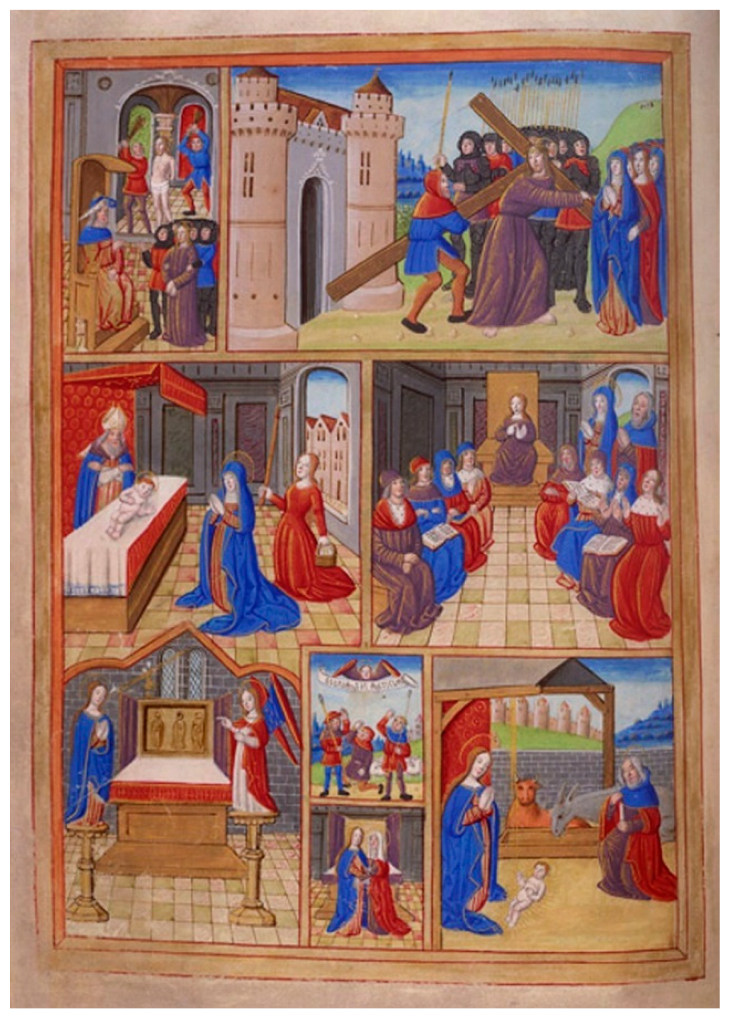 English: British Library blog Miniature of the martyrdom of Thomas