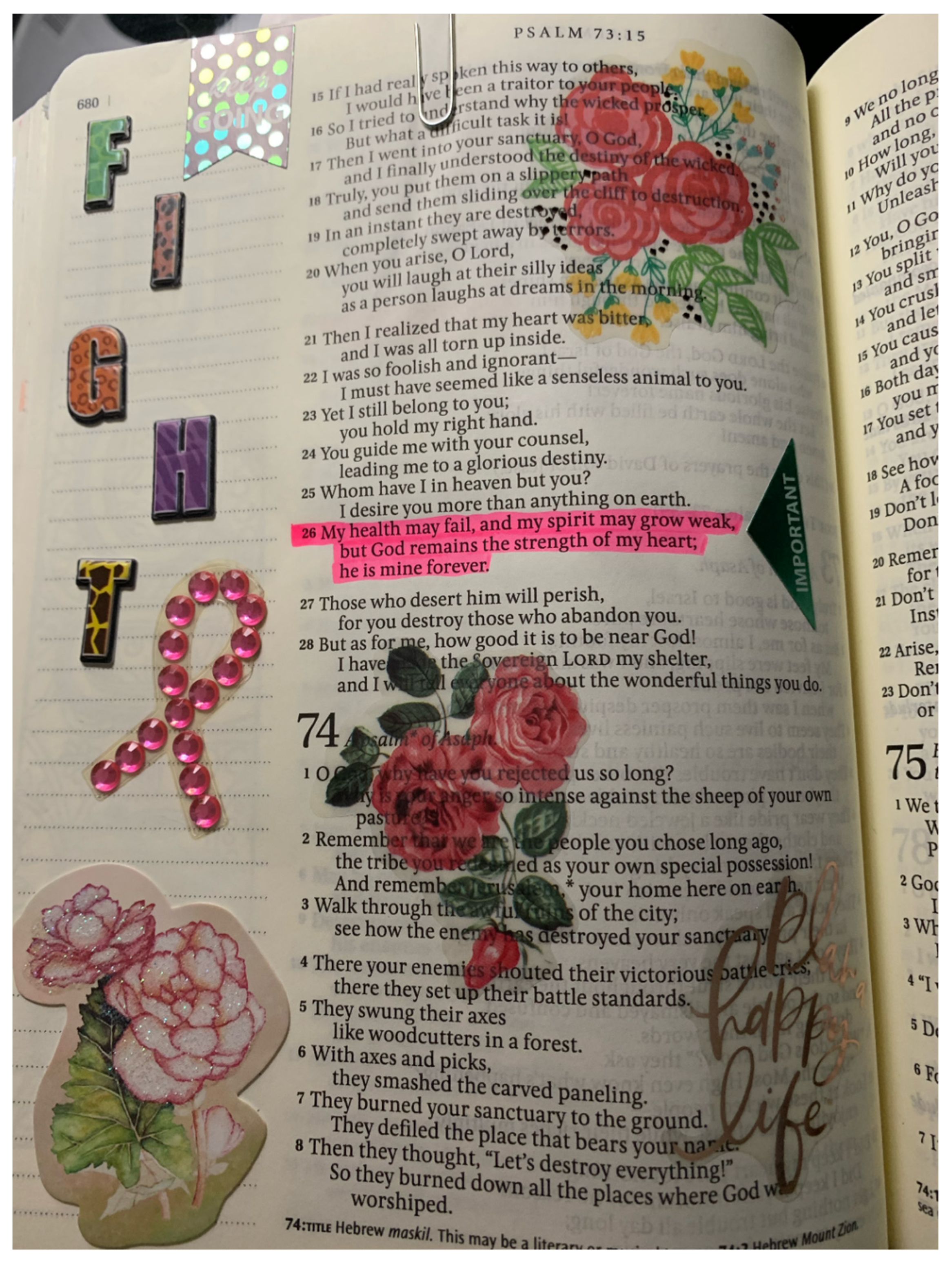 Christian Stickers for Bible Journaling Graphic by