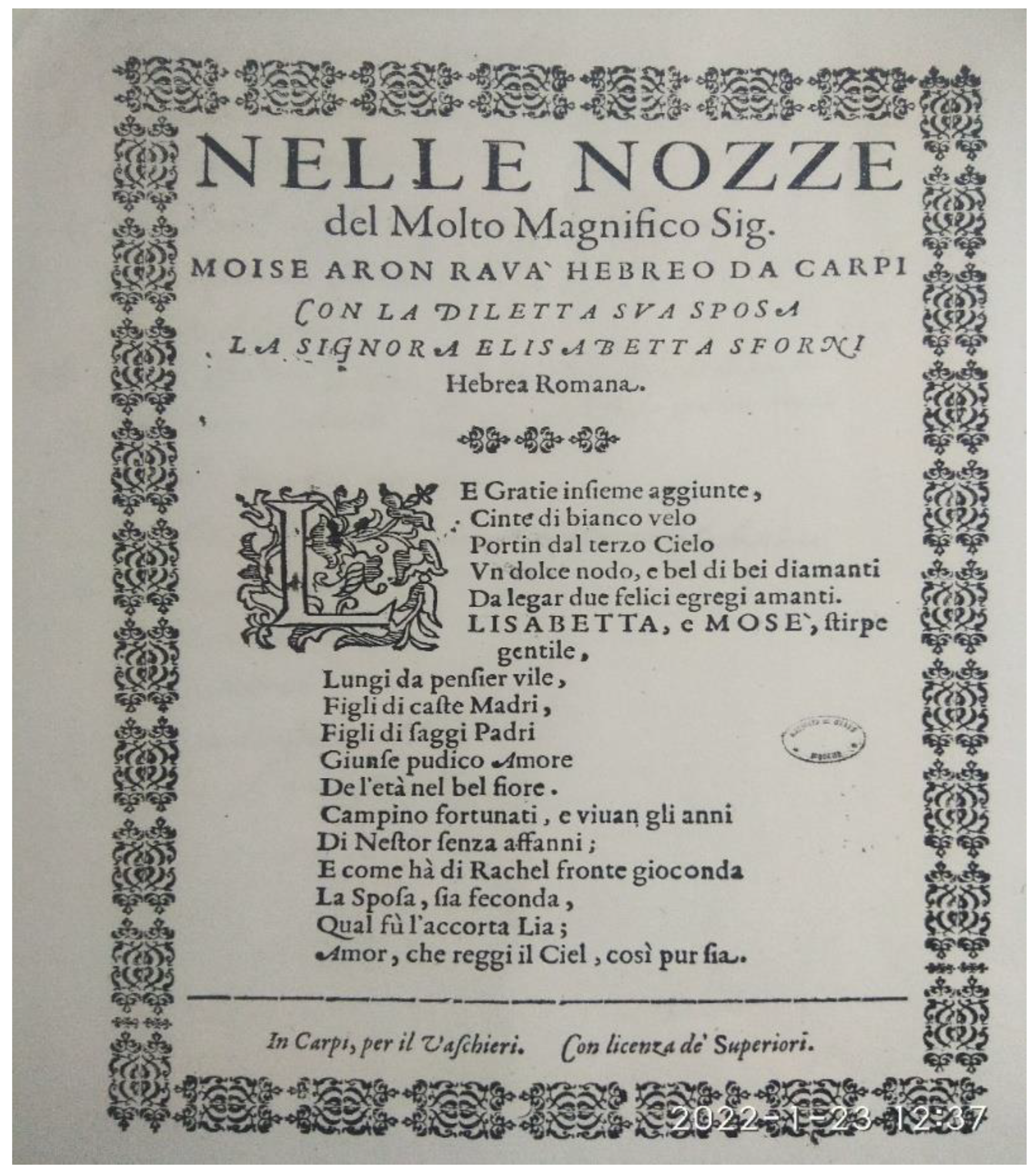 Religions Free Full-Text Christians in Jewish Houses The Testimony of the Inquisition in the Duchy of Modena in the Seventeenth Century