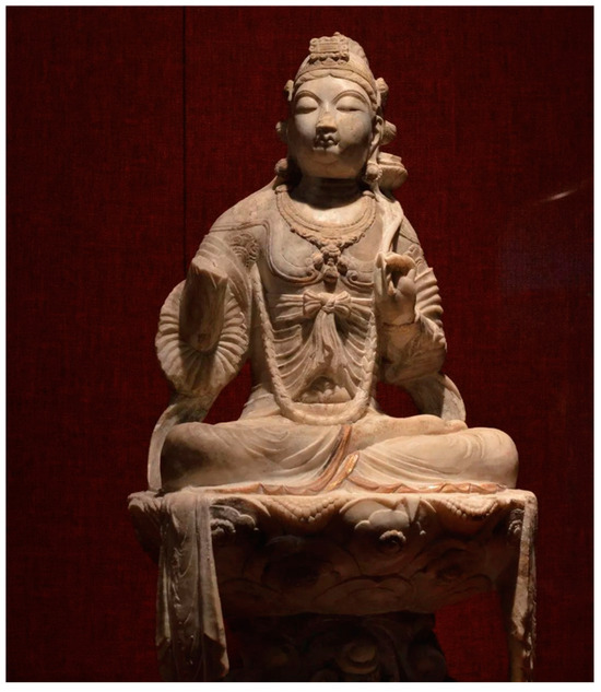 Reproduction Carved Marble Bodhisattva Torso - Tang Dynasty Style