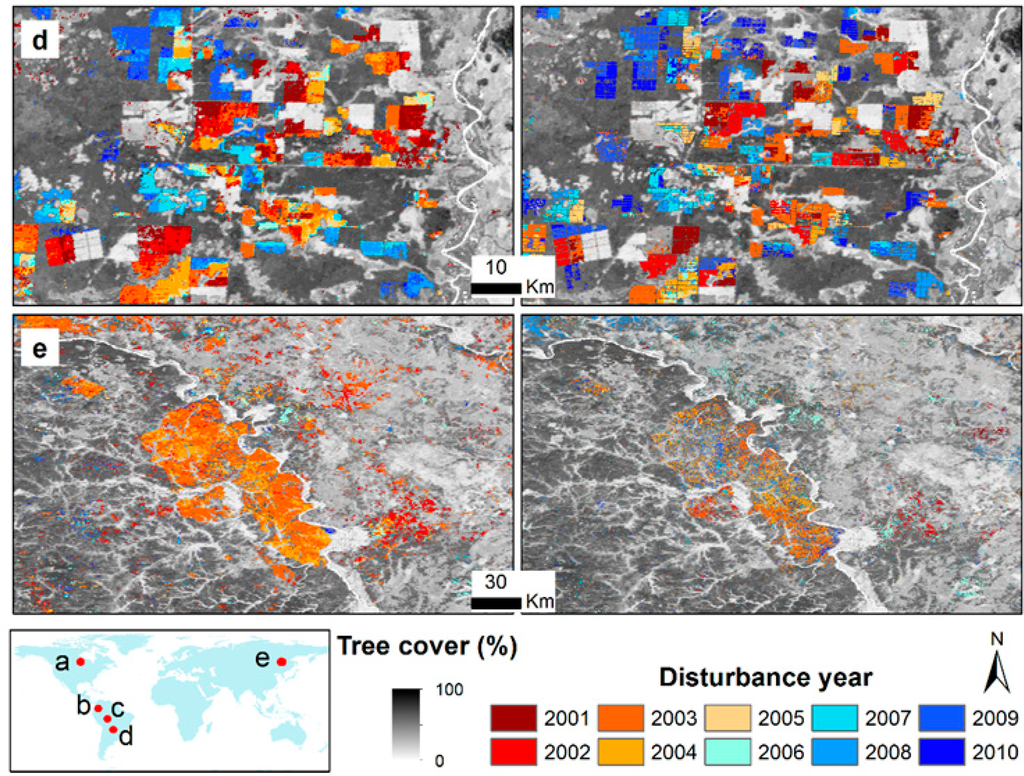 Annual Detection of Forest Cover Loss Using Time Series Satellite ...