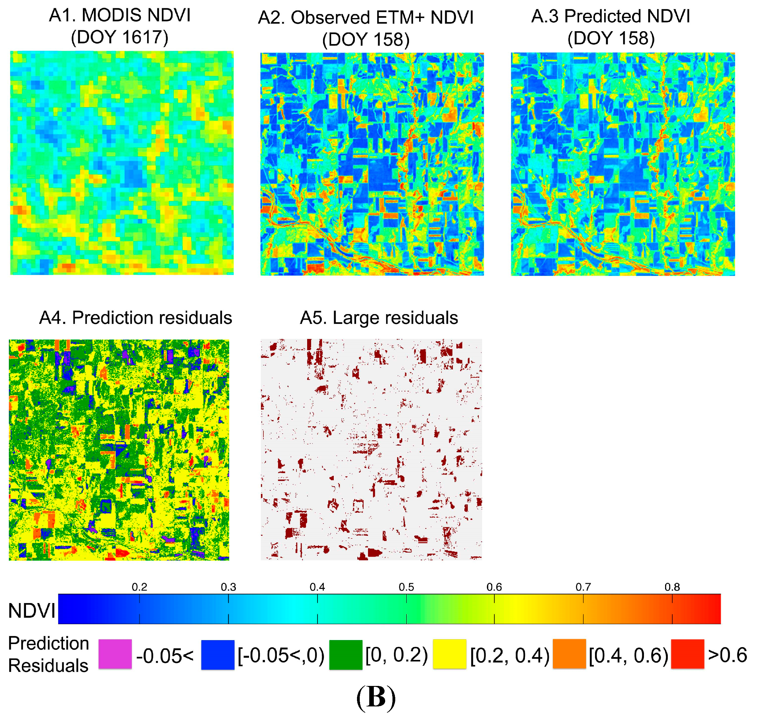 Карта с индексом ndvi