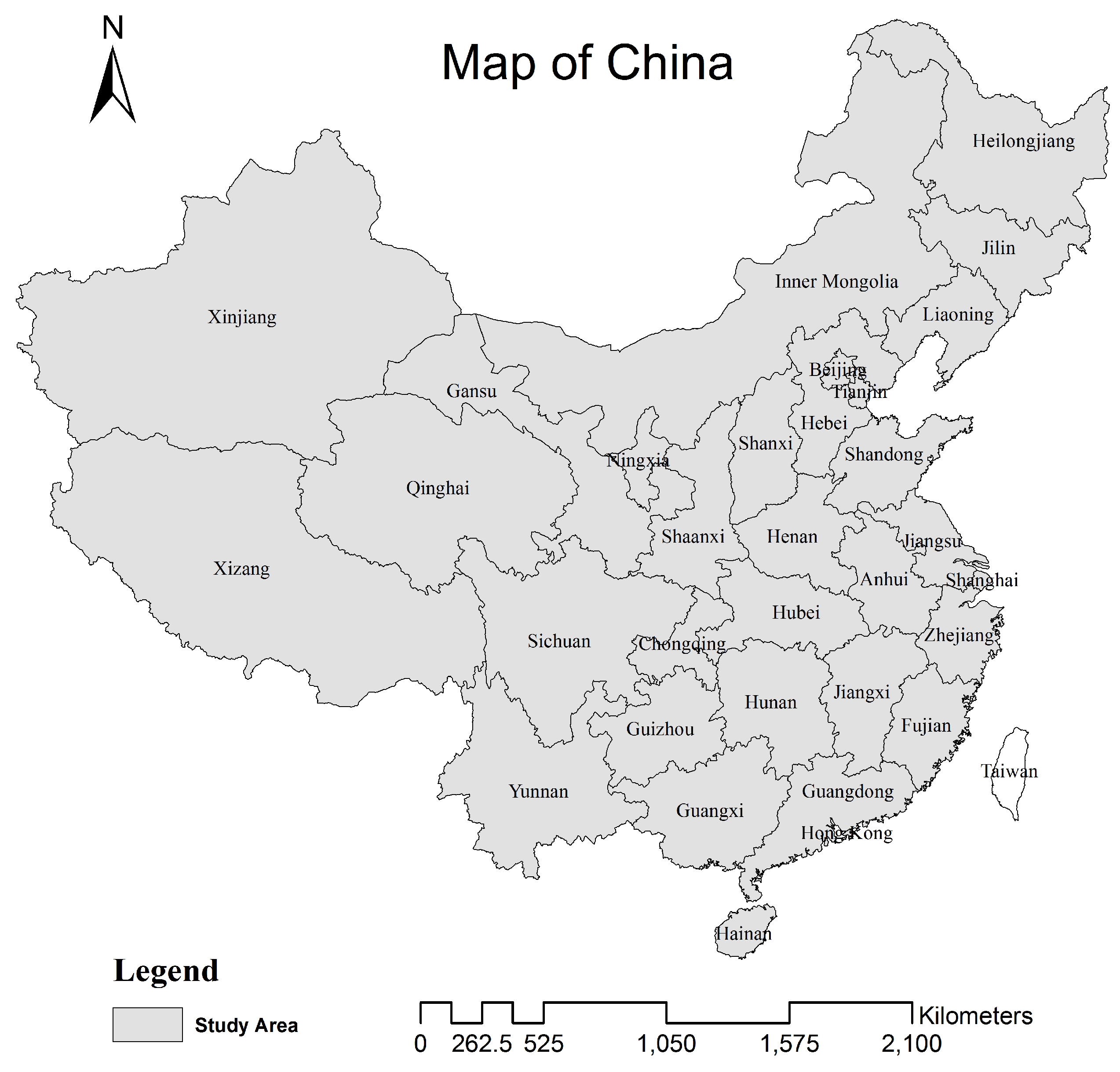 Map of china